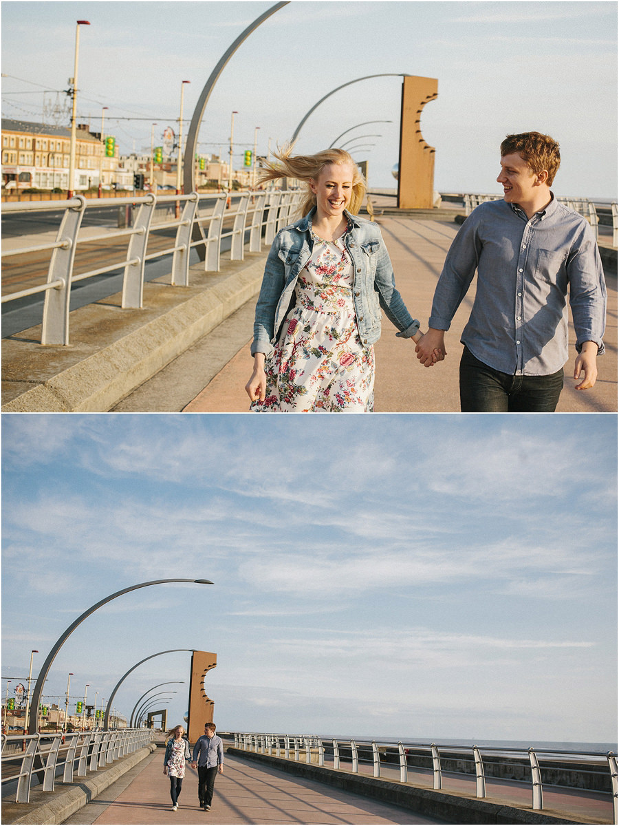 Laura and Alex’s Blackpool pre-wedding shoot